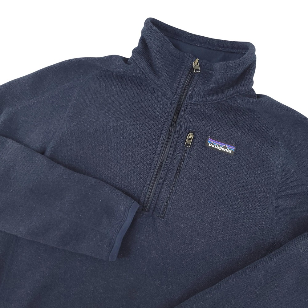 Patagonia Sweater Womens S Blue 1/4 Zip Better Sweater Fleece Pullover Outdoors